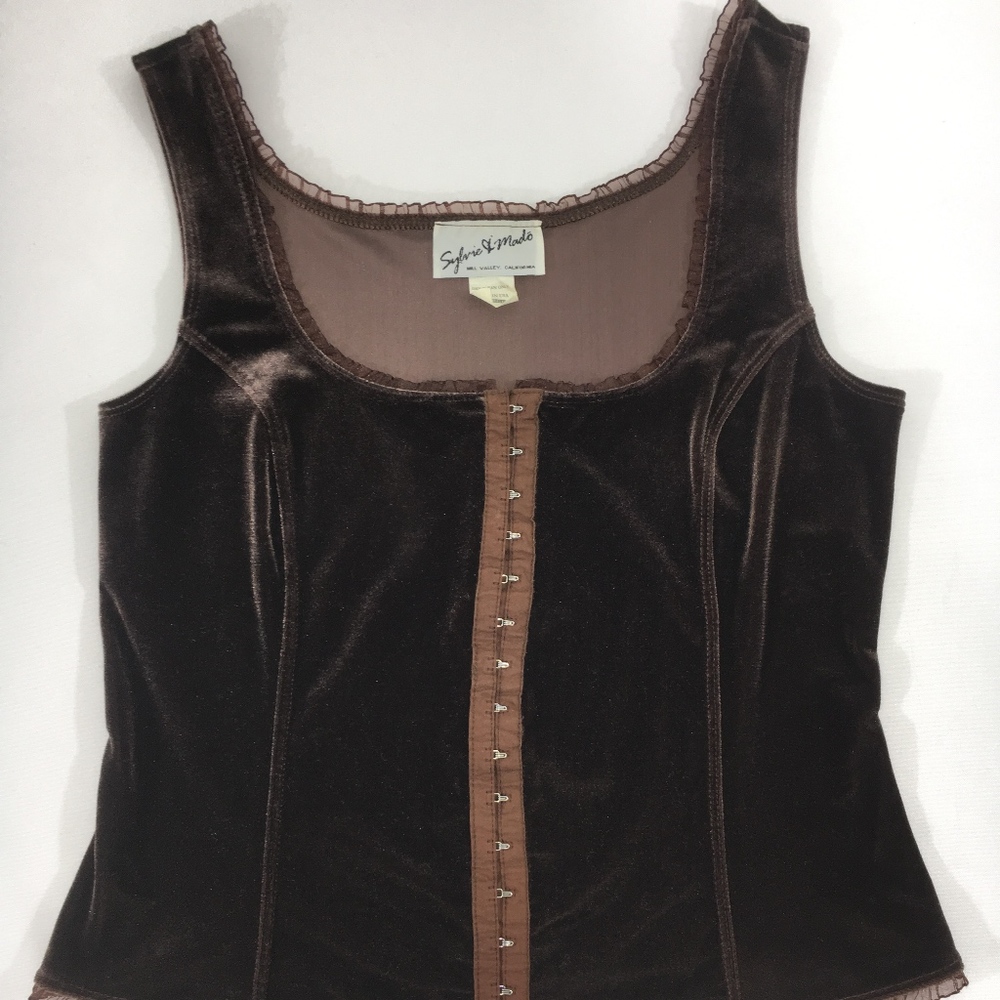SYLVIE & MADO VELVET TANK TOP